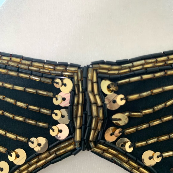 1980s Silk Hand-Beaded Cocktail Dress - Picture 5 of 12